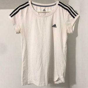 white adidas shirt